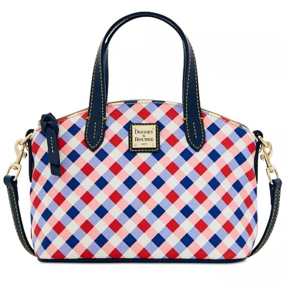 Dooney & Bourke Red, White and Blue Gingham Ruby Crossbody